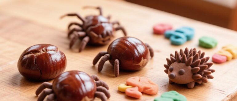 Поделки из каштанов для детей: 7 простых идей